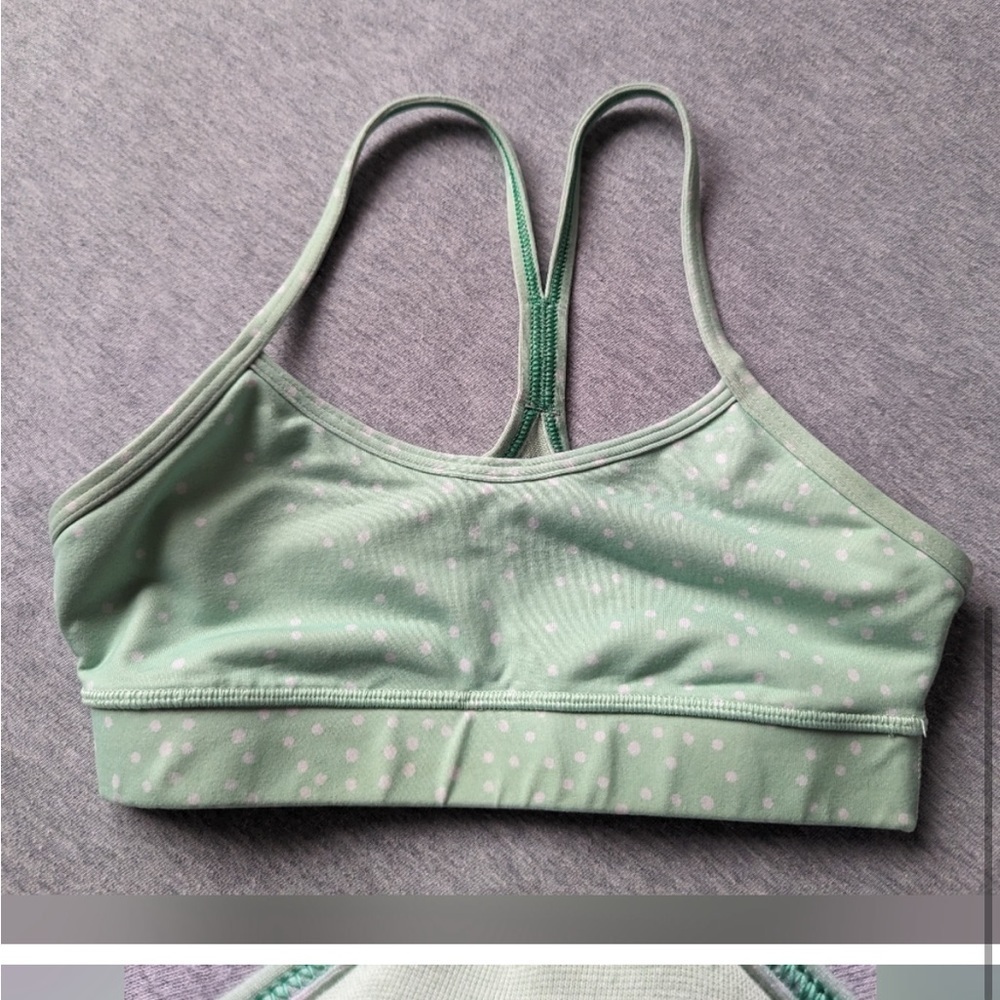 Lululemon Flow Y Bra IV *Full-On Luxtreme in Petit Dot Fresh Teal| Size: 2 ๐๐โโ - Picture 4 of 12